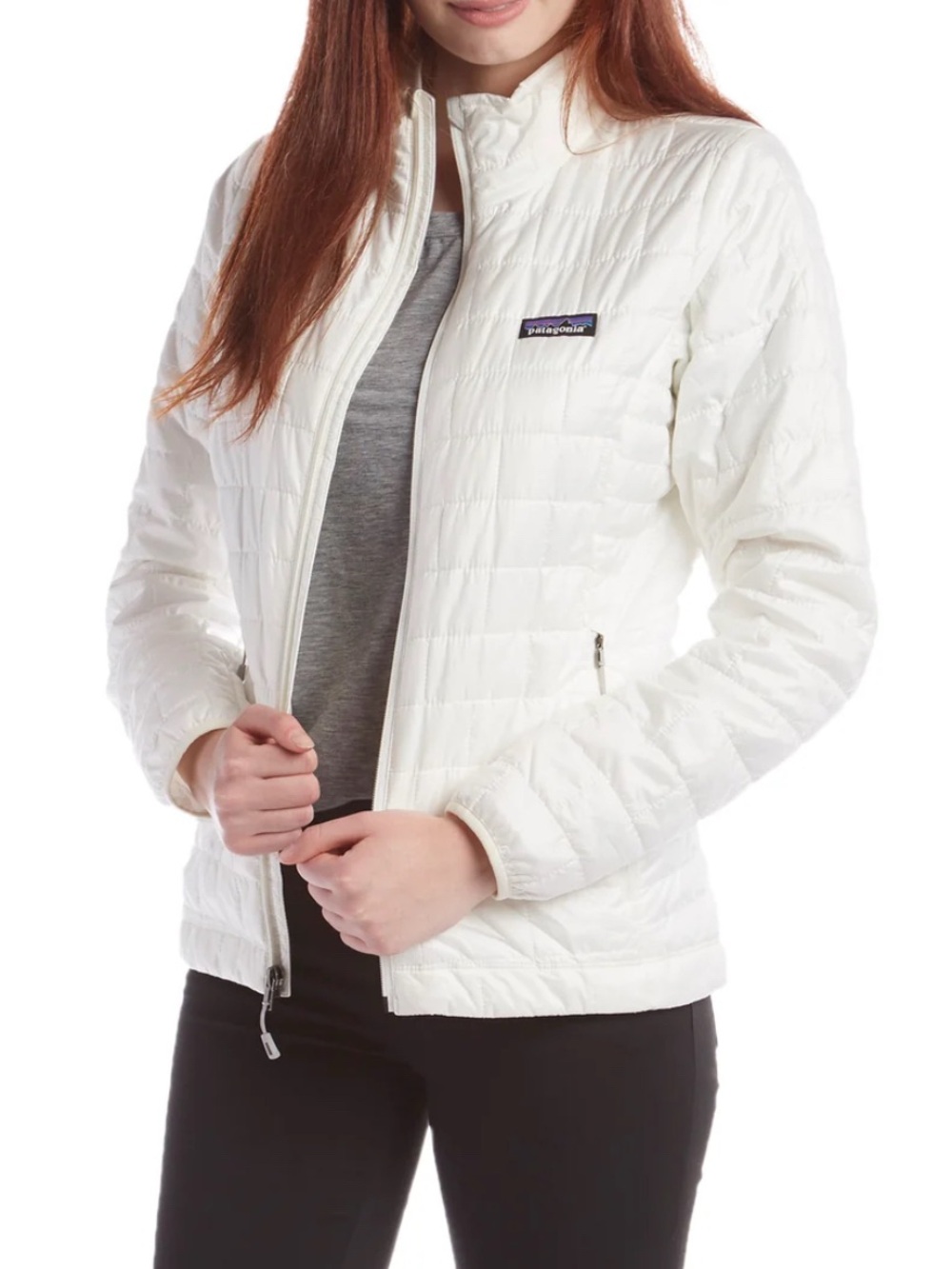 Patagonia Women’s White Quilted Packable Puffer Jacket